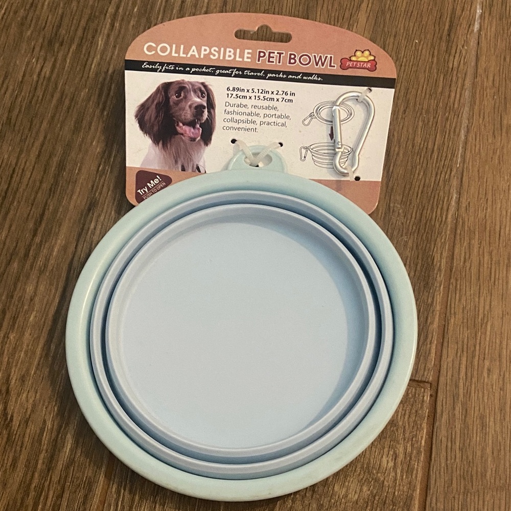 🧡 collapsible pet bowl